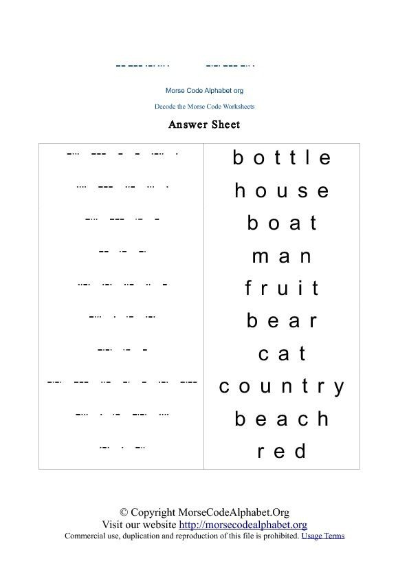 Morse Code Decode Quiz