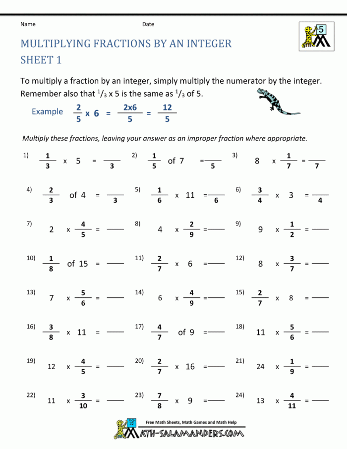 How To Multiply Fractions Worksheets 99Worksheets