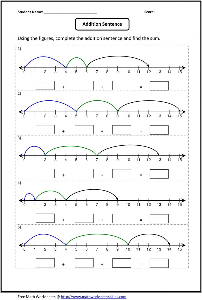 Number Line Worksheets Free Printables