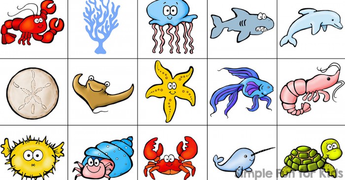Ocean Creatures Memory Game
