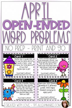 Word Problem Assessment: Flying Through Fourth Grade
