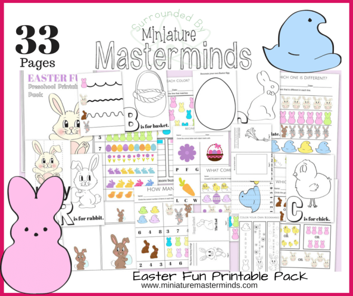 Pages Of Easter Fun Free Preschool And Toddler Printable