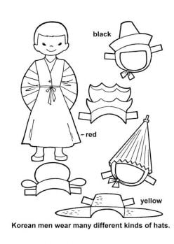 Paper Dolls Around The World: Korea