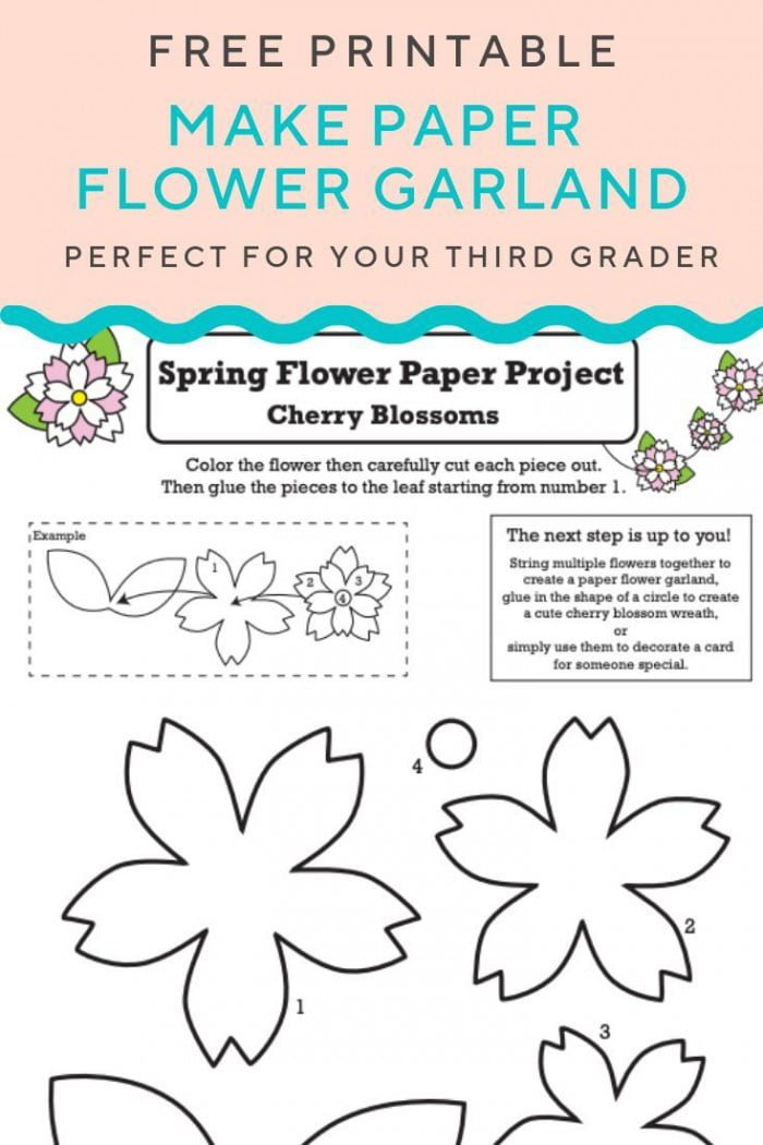 Paper Flower Garland Printable
