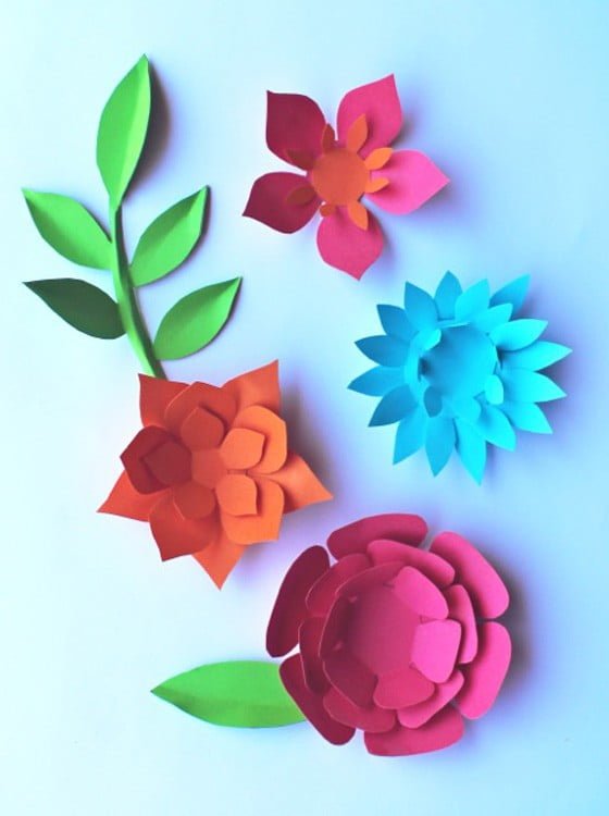 Paper Flowers Classroom Craft Activity Easy Make Paper Flowers