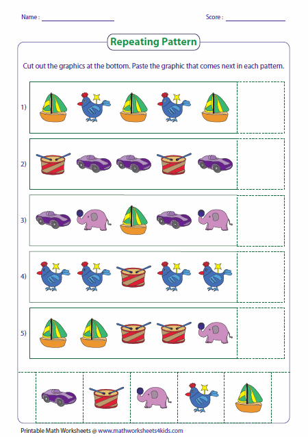 math-patterns-worksheets