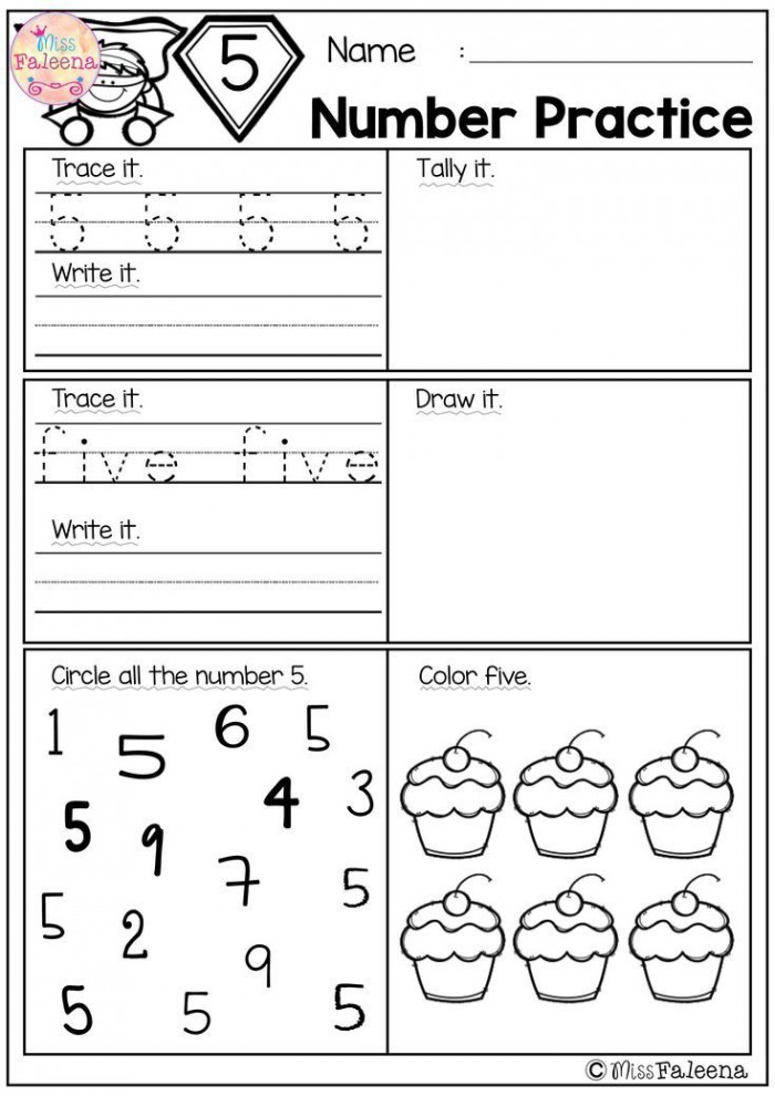 Pin Di Numbers Worksheets