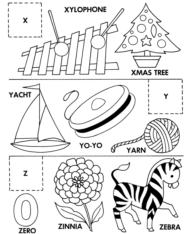 Tracing Letters X, Y, Z Worksheets | 99Worksheets