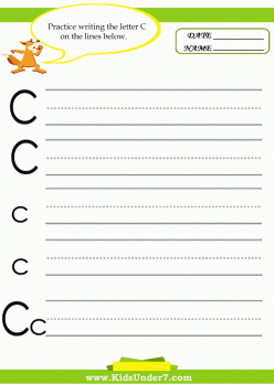 Practice Tracing The Letter C