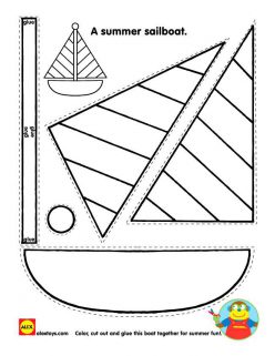 Cutting Worksheet: Boat