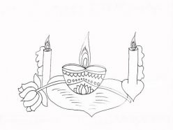 Draw A Diwali Diya