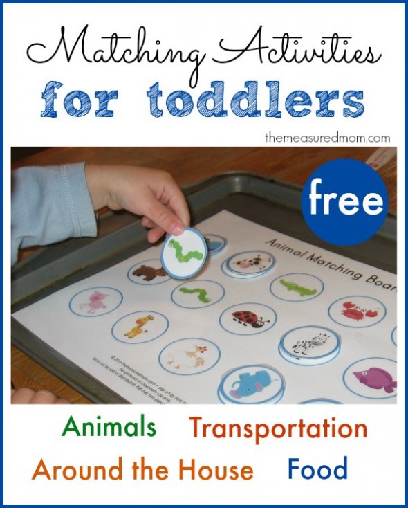 Printable Free Matching Activities For Toddlers