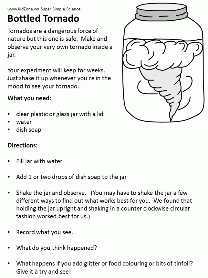 Printable Version Of Bottled Tornado Experiment