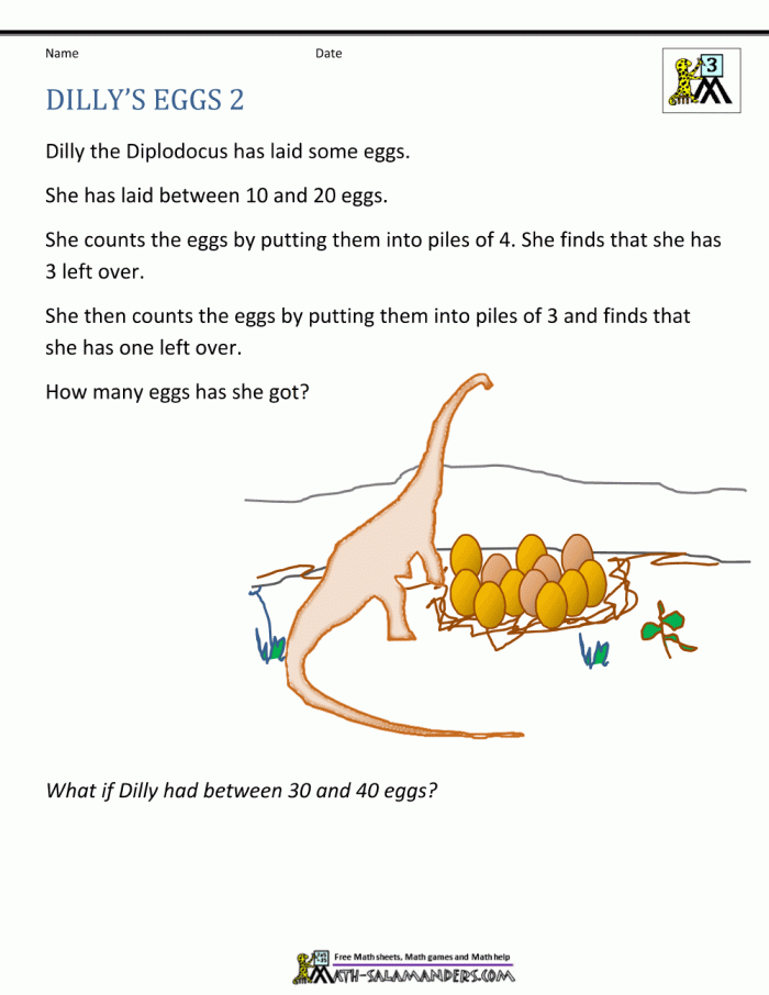 Rd Grade Math Problems