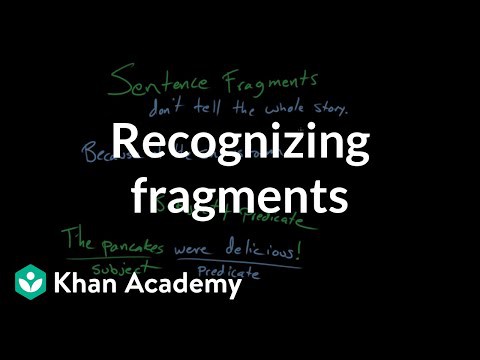 Recognizing Fragments Video