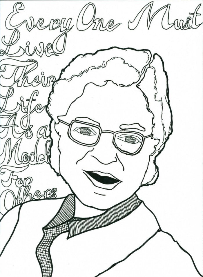 Rosa Parks Coloring Pages Color With Images