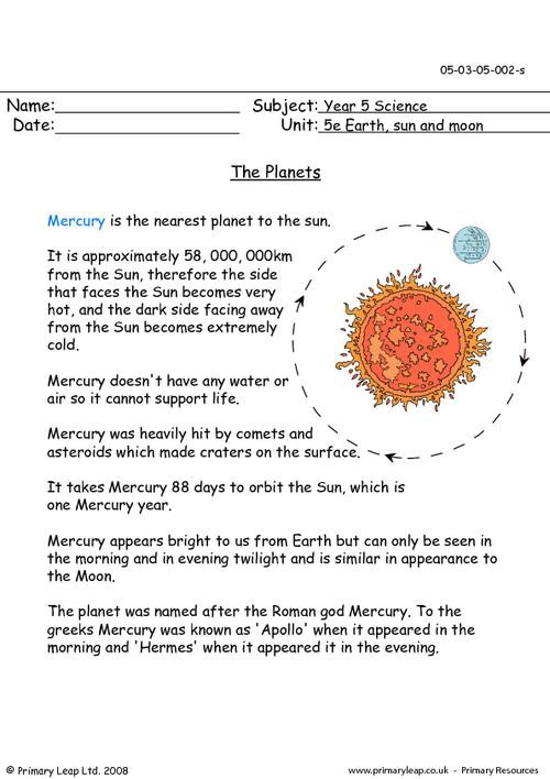 Science The Planets