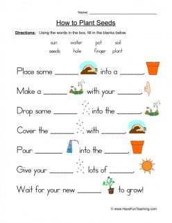 Complete A Flower Fill-In!