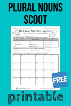 It S Grammar Time: Possessive Nouns Scoot