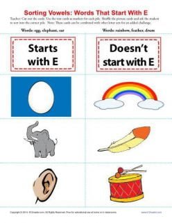 Words That Begin With “E”