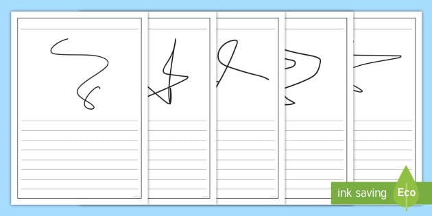 Squiggle Writing Printable