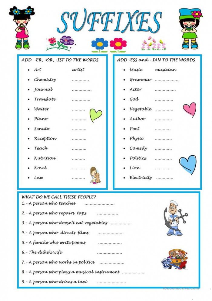 suffixes-part-of-the-job-worksheets-99worksheets-occupations-and