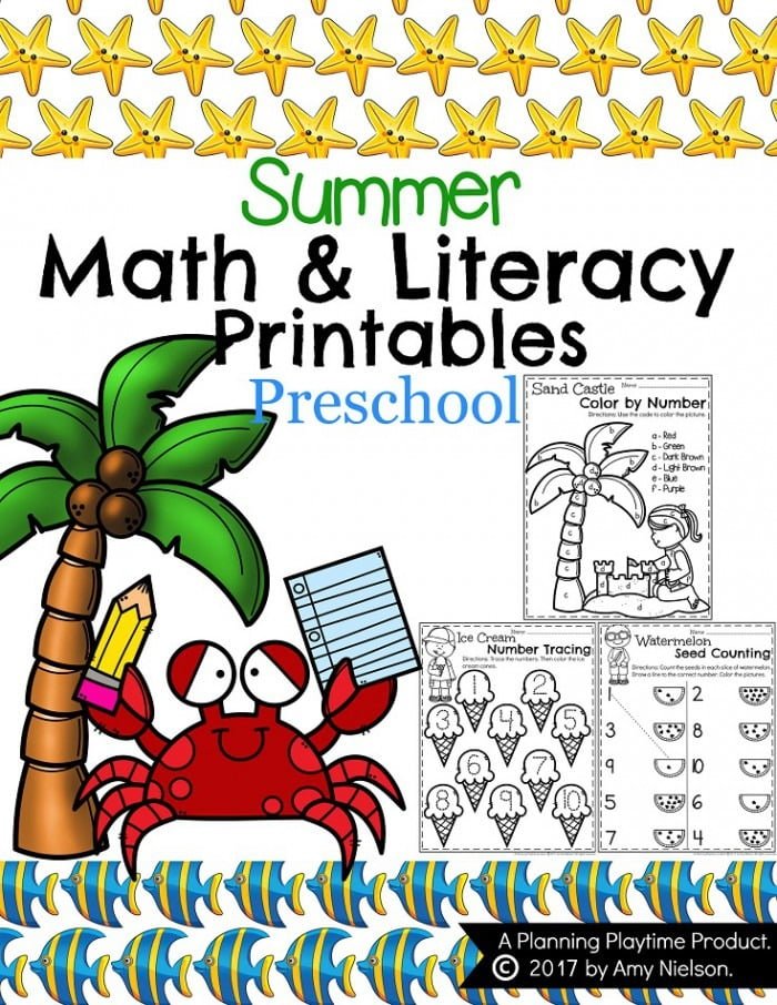 Summer Preschool Worksheets