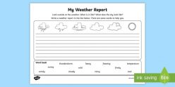 Write About The Weather