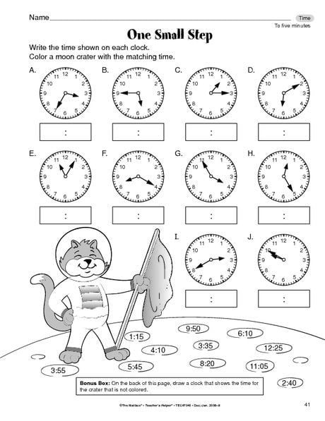 Telling Time To The Nearest  Minutesmdc