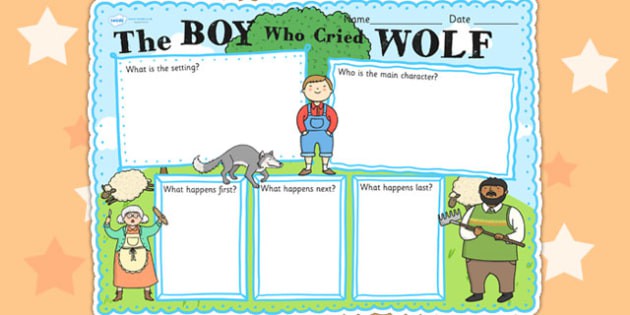 The Boy Who Cried Wolf Story Review Writing Frame