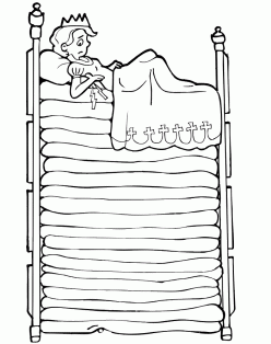 Color The Princess And The Pea