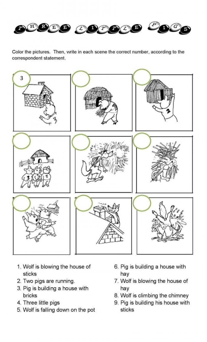 The Three Little Pigs Worksheets 99Worksheets