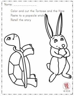 Color The Tortoise And The Hare