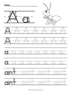 Tracing Letters: A