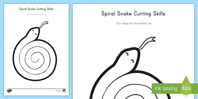 Spiral Snake Template