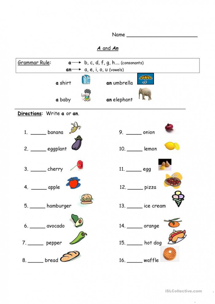 Using A And An