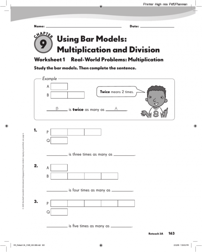 Real World Multiplication Worksheets 99Worksheets