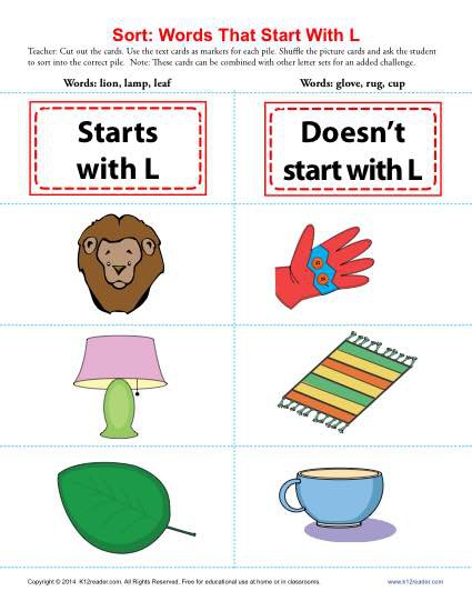 Words Starting With L