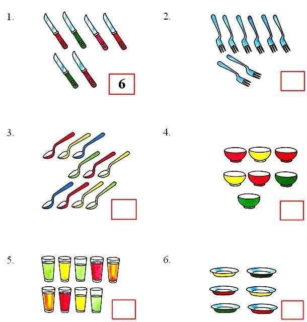 Worksheet On Counting Numbers  To