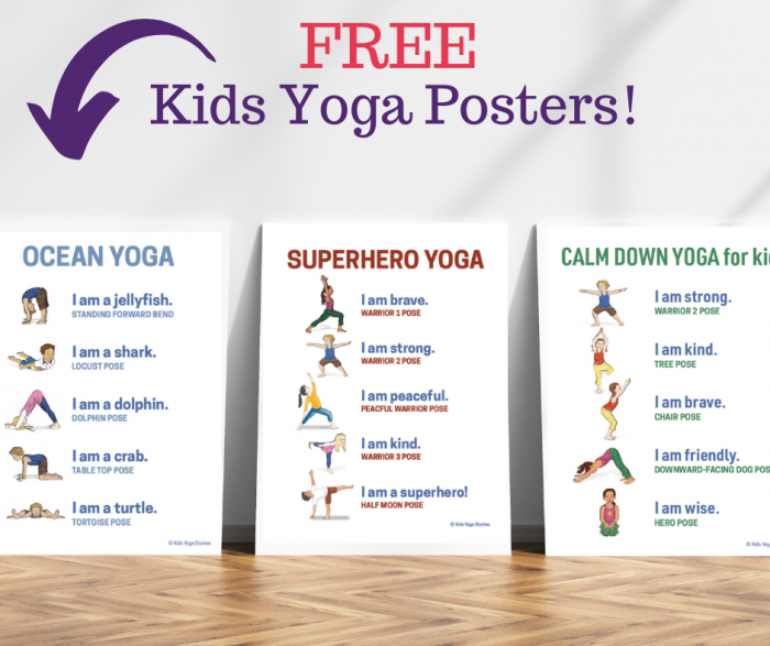 Zoo Yoga Poses For Kids Printable Poster