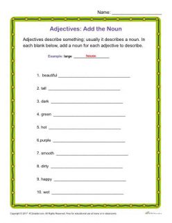 Adding Adjectives