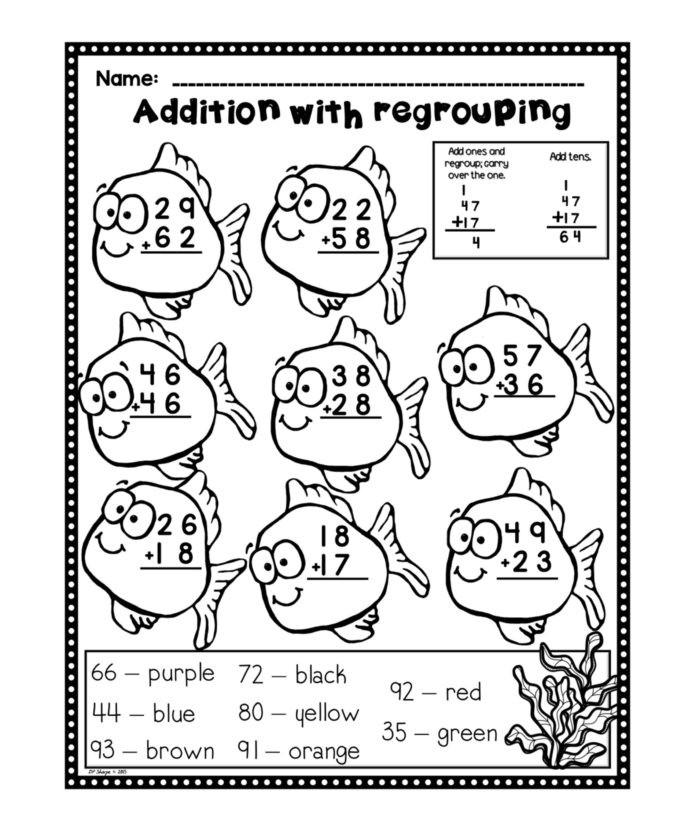 Review Addition With Regrouping Worksheets 99Worksheets