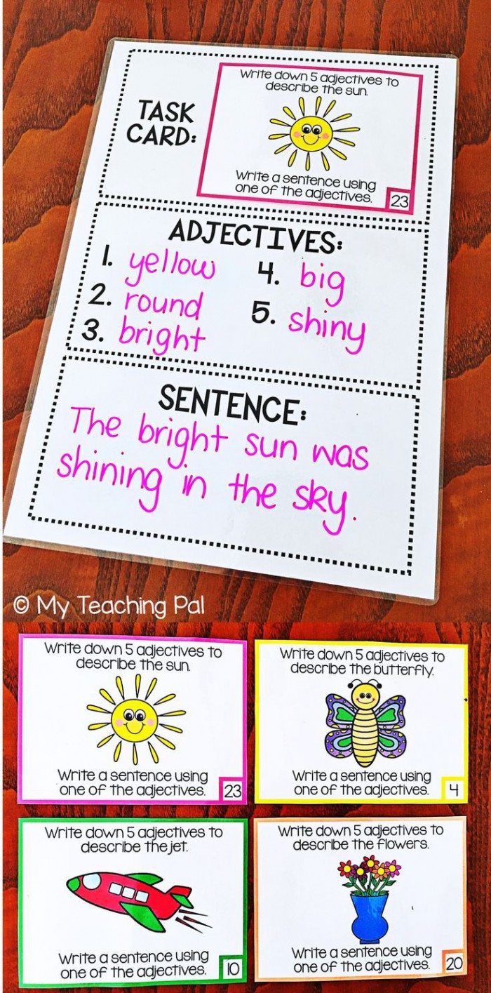 Adjective Task Cards