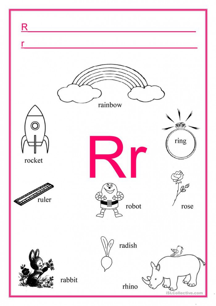 Alphabet Letter R