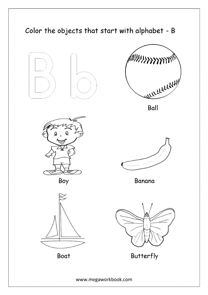 Things That Start With B! Worksheets | 99Worksheets