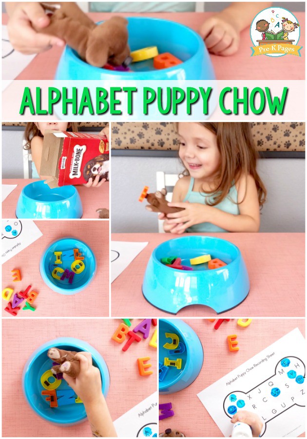 Alphabet Puppy Chow Game For Kids
