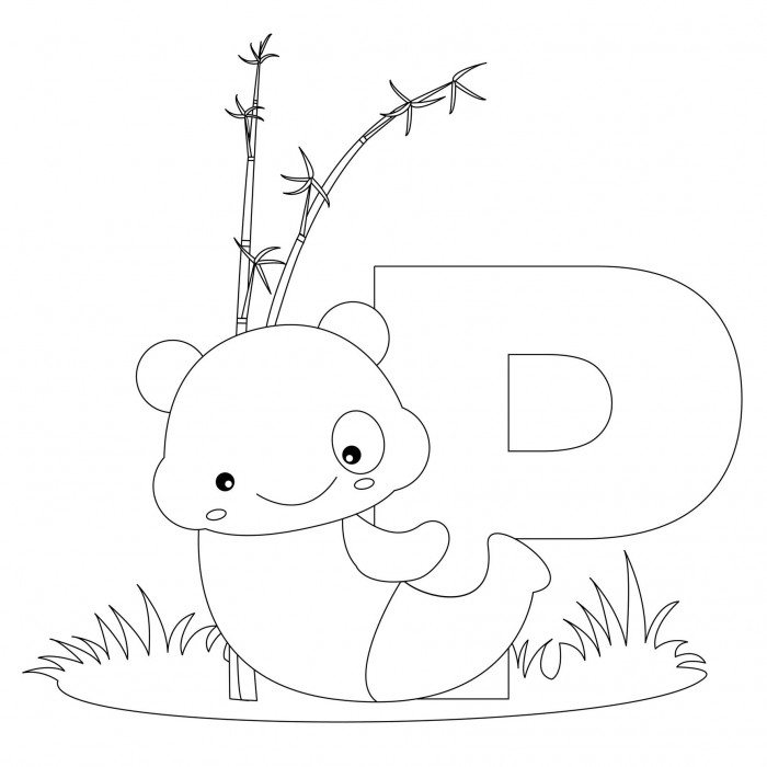 Animal Alphabet Letter P Is For Panda Heres A Simple