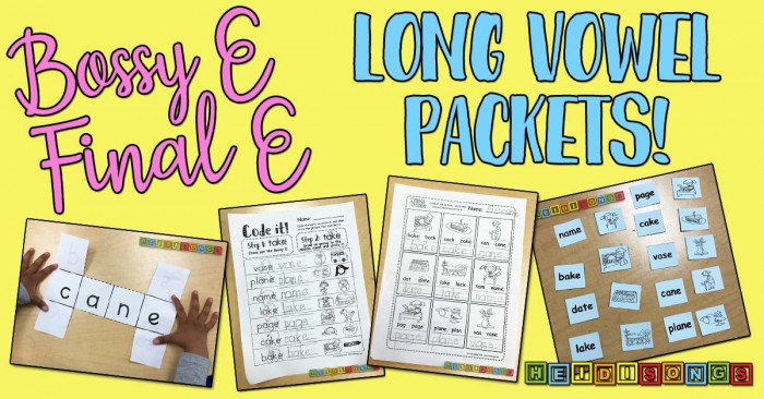 Bossy Efinal E Long Vowel Packets