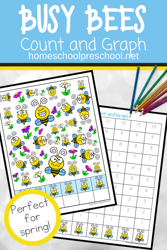 Busy Bees Count And Graph Worksheets In  With Images