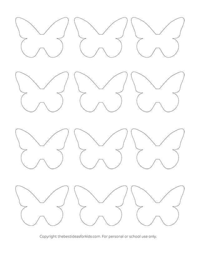 Paper Butterfly Worksheets | 99Worksheets